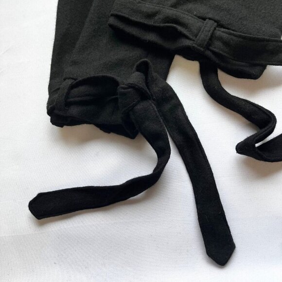 NWT ROCKET X LUNCH BLACK WOOL FELT BELTED BLOUSON DRESS - S - Picture 13 of 16